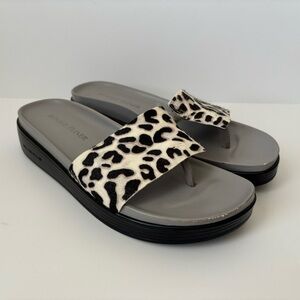 Donald Pliner Fifi Platform Wedge Sandal 9.5 Calf Hair